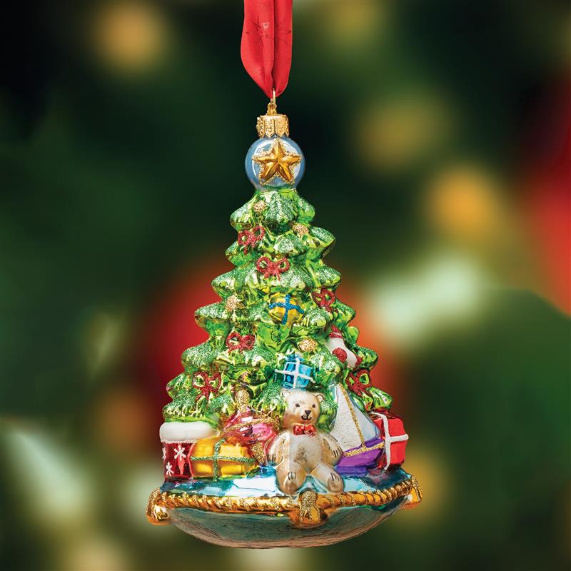 Christmas Tree on Pillow Ornament